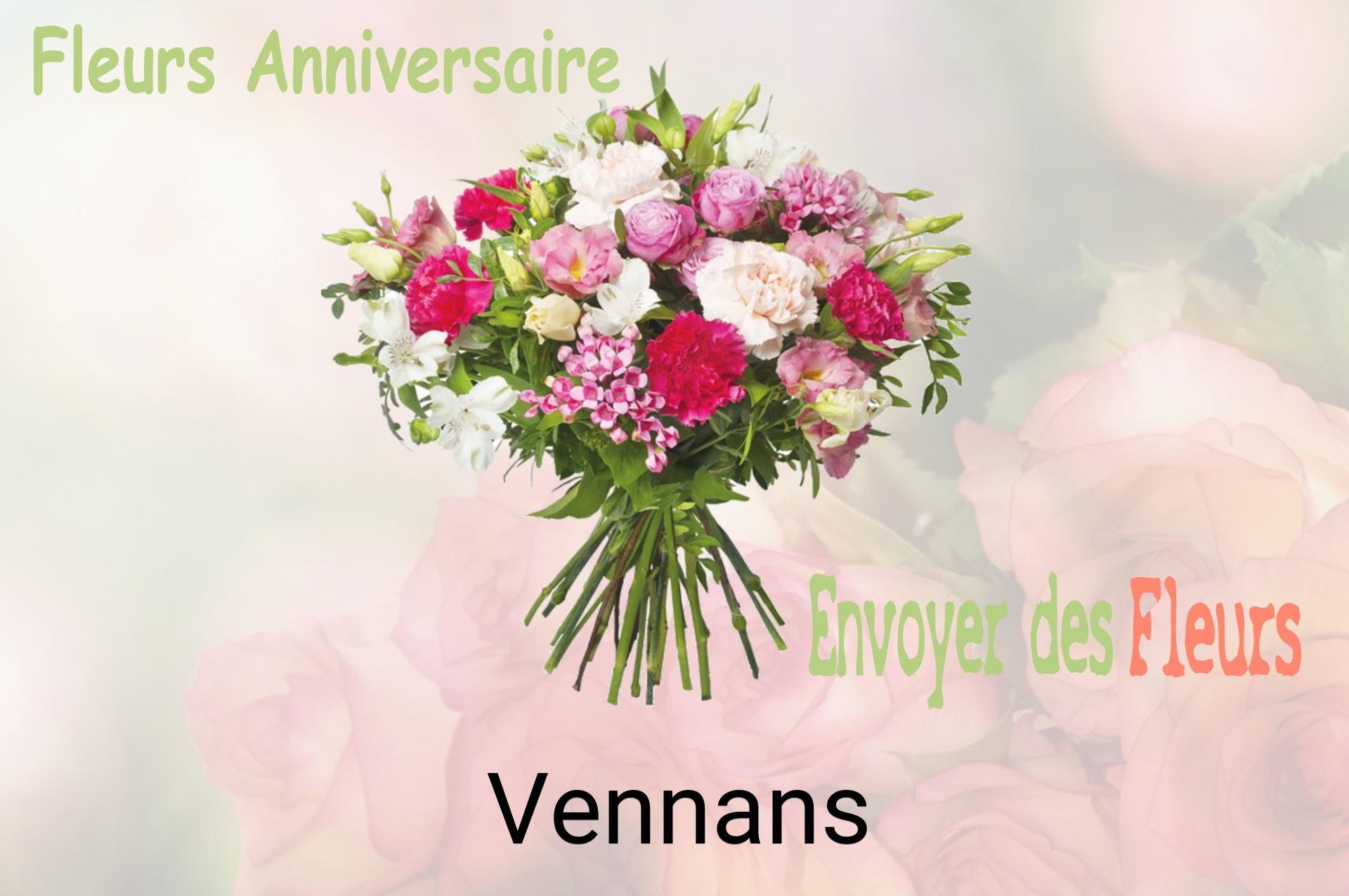 Bouquet de fleurs d’anniversaire livré à Vennans